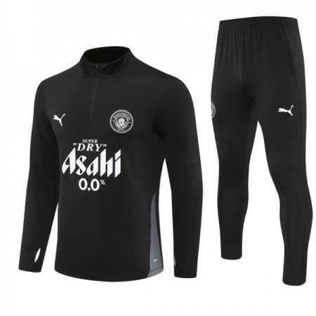 Manchester City Sweat de Treino 2025-26 Quarter-Zip Preta